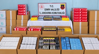 İzmir Torbalı'da 27 bin paket kaçak sigara ele geçirildi, 1 şüpheli tutuklandı