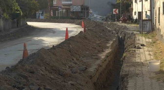 Kütahya Simav'da Yeşilova Mahallesi'nde doğalgaz altyapı çalışmaları başladı
