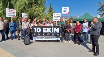 Tokat'ta 10 Ekim katliamının 11. yılında 104 kişi basın açıklamasıyla anıldı