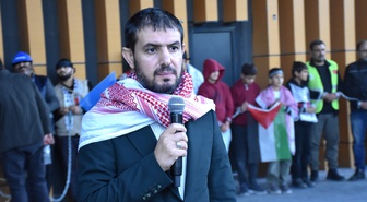 Van'da Filistin'e Destek Platformu öncülüğünde Aksa Tufanı Yürüyüşü düzenlendi