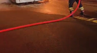 Bolu Dağı'nda motoru alev alan yolcu otobüsü yandı, yolcular tahliye edildi