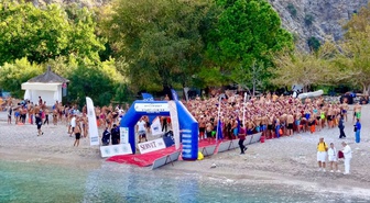 Fethiye'de açık su yüzme yarışları 4 kategoride 1612 sporcuyla tamamlandı