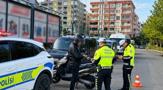 Mardin'de 215 motosikletin kontrol edildiği denetimde 27 sürücüye para cezası kesildi