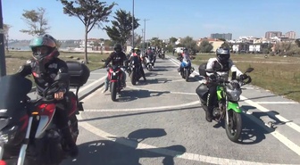 Silivri'de motosikletliler, trafik cezalarının artırılması için anma sürüşü yaptı