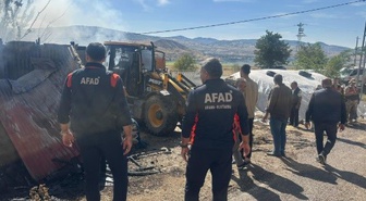 Tunceli'de ahır yangını itfaiye ve AFAD'ın müdahalesiyle söndürüldü
