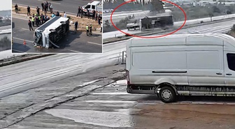 17 yaralının olduğu kaza kamerada! Vali dayanamadı tek cümle söyledi