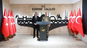 2. Kolordu Komutanı Kılınç'dan Edirne Valisi Sezer'e ziyaret