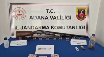 Adana'da jandarma uyuşturucu ve silah operasyonunda 16 şüpheliyi gözaltına aldı