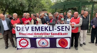 DİSK Devrimci Emekliler Van Şubesi, yüksek kira ve su faturalarına tepki gösterdi