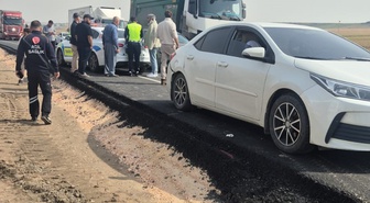 Diyarbakır Çınar'da 3 araç zincirleme kazaya karıştı, 7 kişi yaralandı