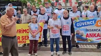 Emeklilerin Ankara yürüyüşü Ordu'da sürdü, talepler 13 Ekim'de TBMM'ye taşınacak