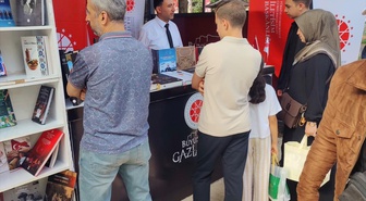 Gaziantep festivalindeki İletişim Başkanlığı standı vatandaşlardan ilgi gördü