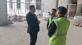 Giresun Cumhuriyet Başsavcısı Dede, adalet sarayı inşaatında incelemelerde bulundu