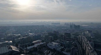 İstanbul'da puslu havada Kağıthane'de hava kalitesi indeksi 119'a ulaştı