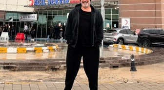Kalp krizi sonrası anjiyo olan Cem Yılmaz, kontrol için ÇOMÜ Hastanesi'ne geldi