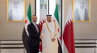 Katar Başbakanı Al Sani ile Suriye Dışişleri Bakanı Şeybani Doha'da bir araya geldi