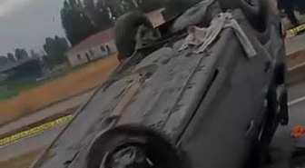 Muş Korkut'ta kontrolden çıkan otomobil takla attı, 1 kişi öldü, 3 kişi yaralandı.
