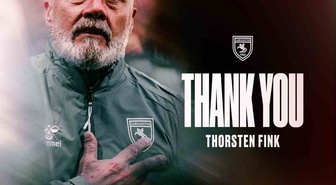 Samsunspor, UEFA Konferans Ligi'nde son 16 turuna ulaşan Thorsten Fink'e veda etti