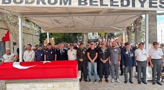 77 yaşındaki Kıbrıs Gazisi Hüsnü Şengöz Bodrum'da toprağa verildi