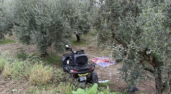 Bursa Nilüfer'de kontrolden çıkan ATV tarlaya devrildi, sürücü ağır yaralandı
