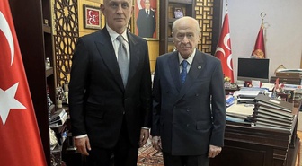 İbrahim Hacıosmanoğlu, MHP Lideri Devlet Bahçeli'yi ziyaret etti
