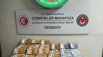 Kırklareli'nde gizli bölmede 587 bin 465 Avro ele geçirildi, sürücü gözaltına alındı