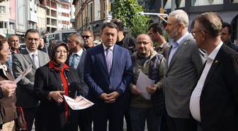 Kütahya Pekmez Pazarı'nda sağlıklaştırma başladı, 96 iş yeri cephesi yenilenecek