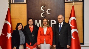 MHP Grup Başkanvekili Kılıç, AKPM Başkanı Bayr ve heyetini TBMM'de ağırladı