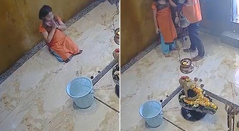Tapınakta dua eden kız çocuğuna kabusu yaşattı