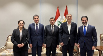 Tuncer Bakırhan, Erbil'deki MERI Forumunda Barzani ve Talabani ile bir araya geldi
