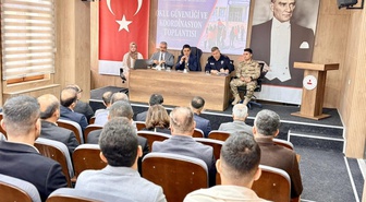 Tut'ta okul güvenliği koordinasyon toplantısı Kaymakam Bağış başkanlığında yapıldı