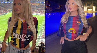 Barcelona taraftarından RAMS Park'ta olay hareket
