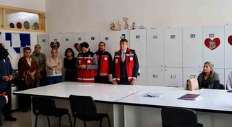 Bilecik'te Osmangazi Ortaokulunda deprem ve yangın tatbikatı yapıldı