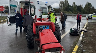 Konya Seydişehir'de traktör ile otomobil çarpıştı, kazada 3 kişi yaralandı