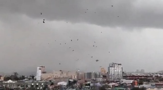 Şili'de kasırga faciası! Binaların çatıları uçtu, başkentte kırmızı alarm verildi