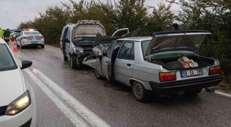 Tekirdağ'ın Şarköy ilçesinde iki araç çarpıştı, 2'si çocuk 7 kişi yaralandı