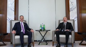 Azerbaycan Cumhurbaşkanı Aliyev, Bakü'de Dışişleri Bakanı Fidan'ı kabul etti