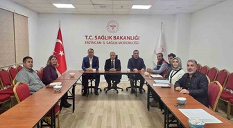 Erzincan İl Sağlık Müdürlüğünde Dr. Cihan Tekin başkanlığında İSG toplantısı yapıldı