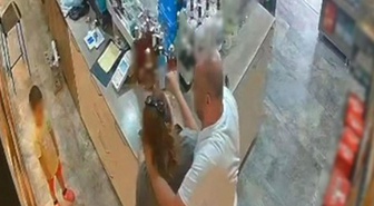 Çocuğunun gözü önünde dehşeti yaşattı! Görüntüler kan dondurdu