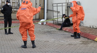 Kayseri'de KBRN tatbikatında 2'si polis 16 yaralının kurtarılması canlandırıldı