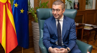 Mickoski, Türkiye'nin Üsküp Büyükelçisi Aktaş'ı Başbakanlıkta kabul etti