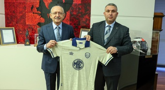 MKE Ankaragücü Başkanı Alparslan, CHP Genel Merkezi'nde Kılıçdaroğlu ile görüştü