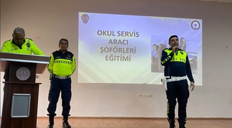Niğde'de 256 okul servis sürücüsü ve rehber personel trafik eğitiminden geçirildi