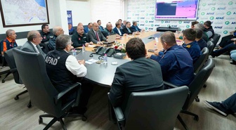 Sinop'ta sarı kodlu kuvvetli yağış uyarısı için afet koordinasyon kurulu toplandı