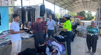Sumbas'ta polis, dolandırıcılık ve uyuşturucuya karşı vatandaşları bilgilendirdi