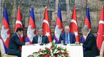 Cumhurbaşkanı Erdoğan, Kamboçya Başbakanı Manet'i kabul etti