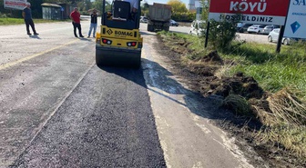 Düzce İl Özel İdaresi, Çalıcuma'da asfalt yama çalışmalarını tamamladı