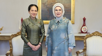 Emine Erdoğan, Kamboçya Başbakanı Manet'in eşi Chanmony ile görüştü:
