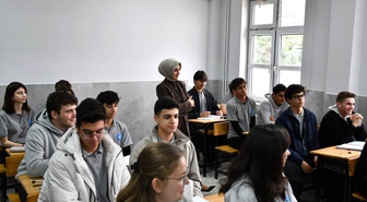 Gümüşhacıköy Kaymakamı Güneş, Hasan Coci Anadolu Lisesi'ni ziyaret etti