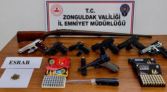 Karadeniz Ereğli'de ruhsatsız silah operasyonunda 6 şüpheliden 3'ü tutuklandı